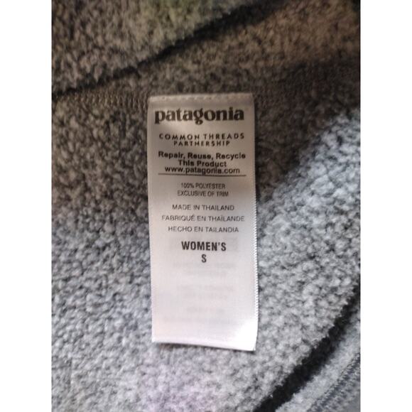 Patagonia Womens Better Sweater 1/4 Zip Gray Jacket Size Small - Picture 6 of 9